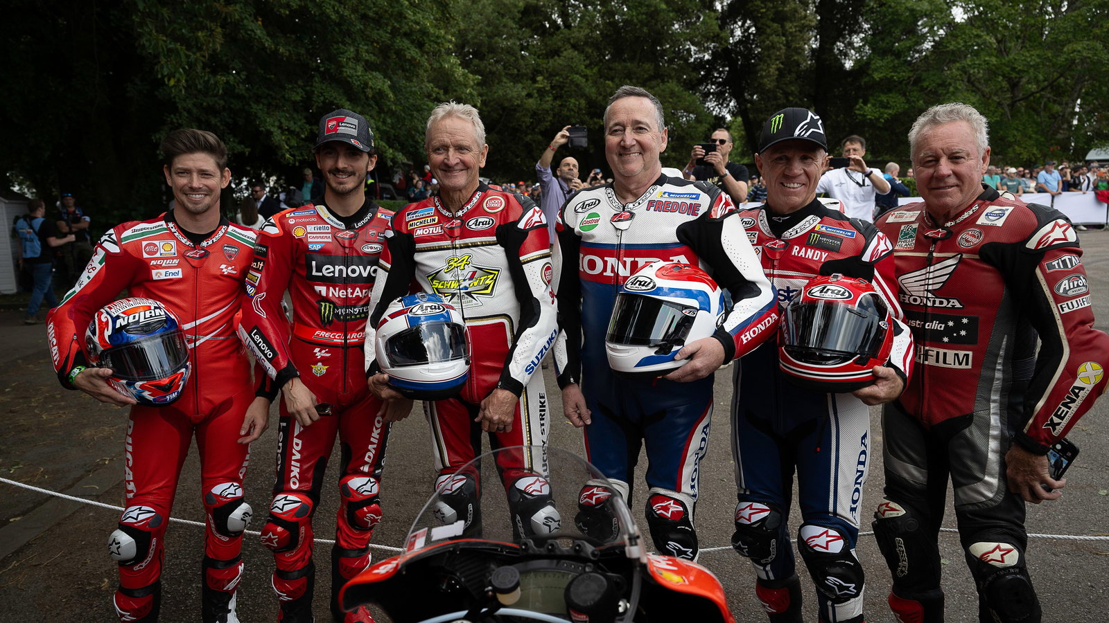 MotoGP riders at 2023 Goodwood Festival of Speed